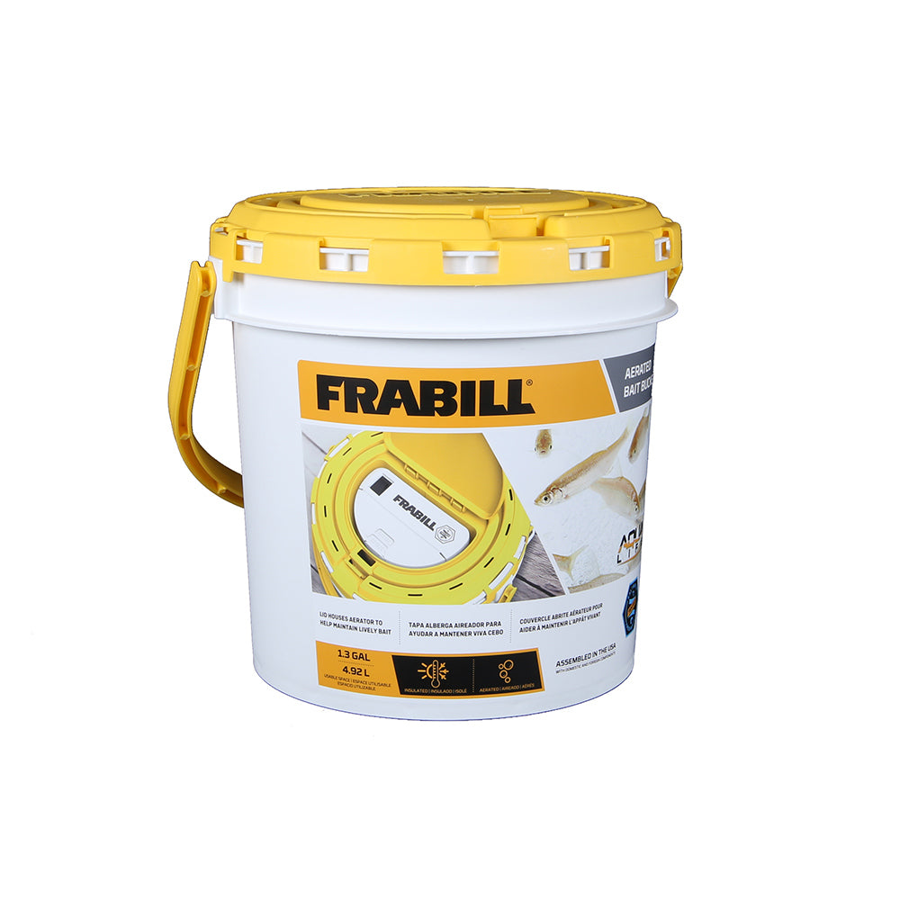 Frabill Dual Fish Bait Bucket w/Aerator Built-In - Deckhand Marine Supply