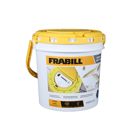 Frabill Dual Fish Bait Bucket w/Aerator Built-In - Deckhand Marine Supply