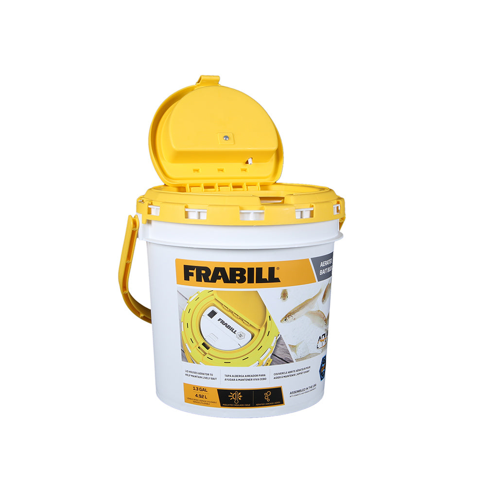 Frabill Dual Fish Bait Bucket w/Aerator Built-In - Deckhand Marine Supply