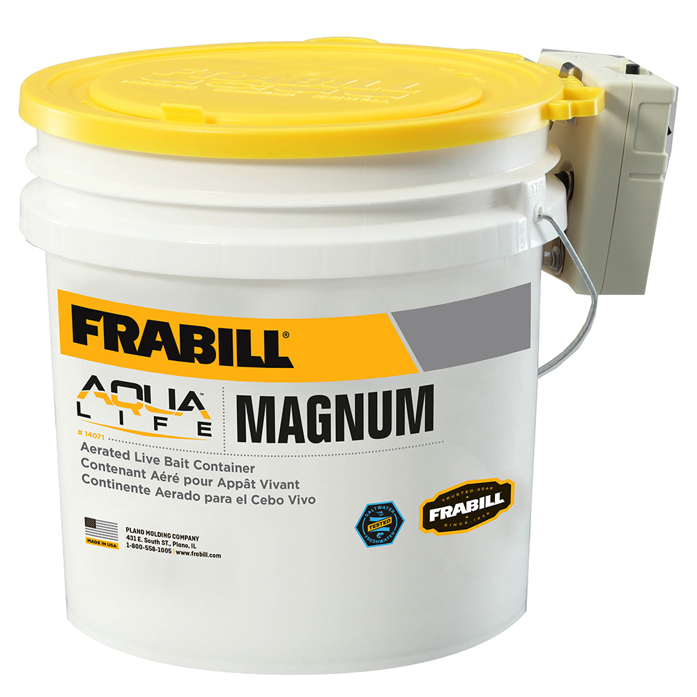 Frabill Magnum Bucket - 4.25 Gallons w/Aerator - Deckhand Marine Supply