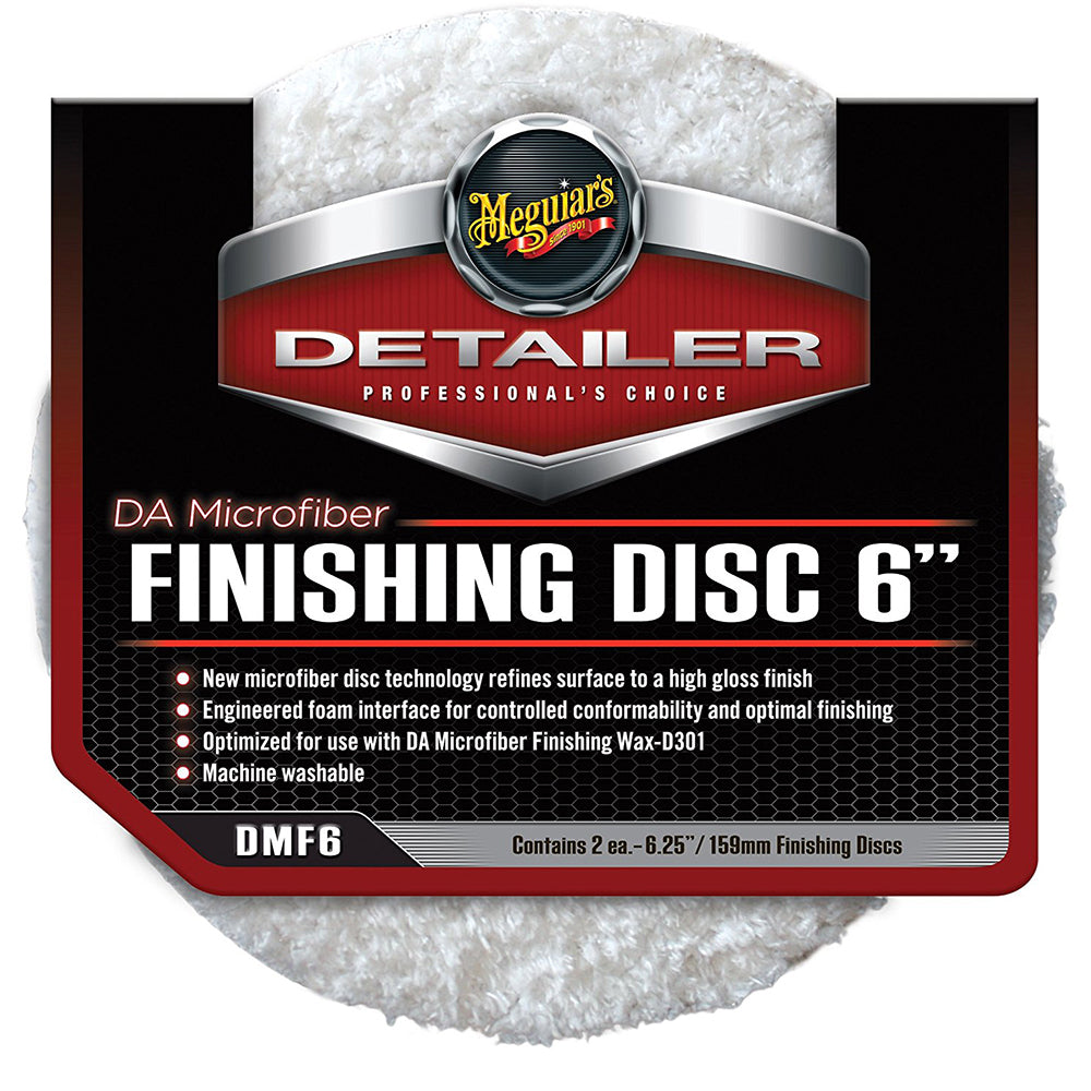 Meguiars DA Microfiber Finishing Disc - 6" - 2-Pack - Deckhand Marine Supply
