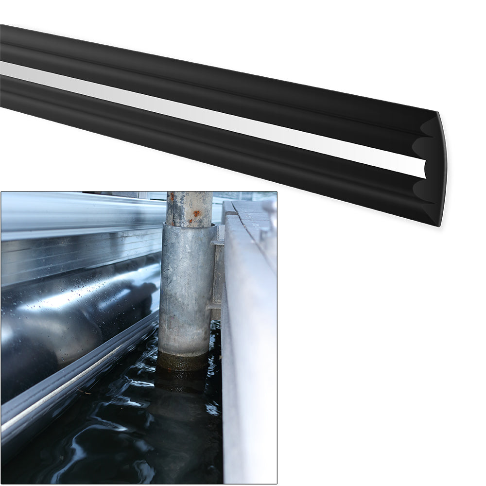 Megaware PontoonGuard - 32 Kit - (2) 16 Guards f/Pontoon Up To 21 - Black - Deckhand Marine Supply