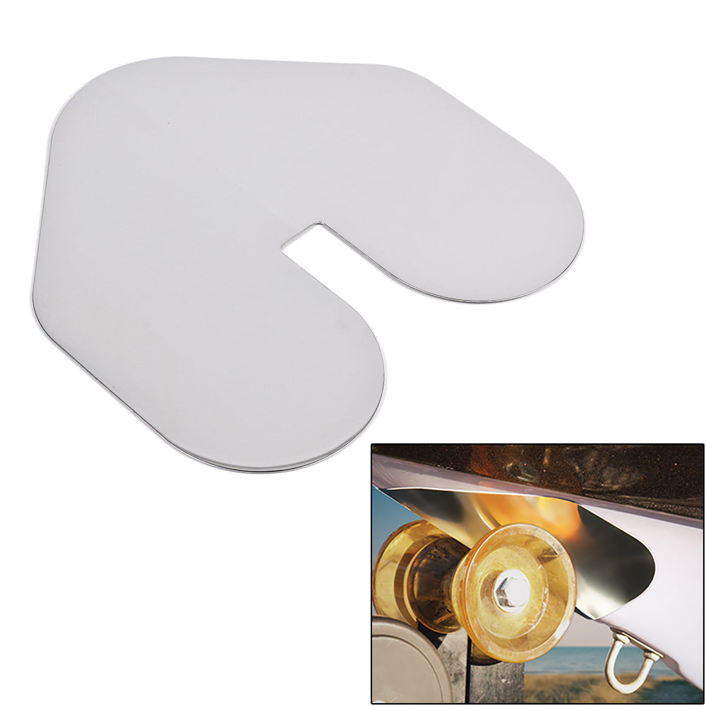 Megaware ScuffBuster XL w/Notch - 9" x 8.75" - Notched - 22G - Stainless Steel - Deckhand Marine Supply