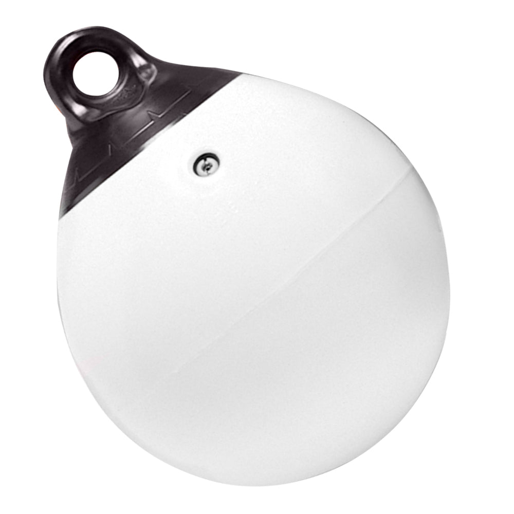 Taylor Made 9" Tuff End Inflatable Vinyl Buoy - White - Deckhand Marine Supply