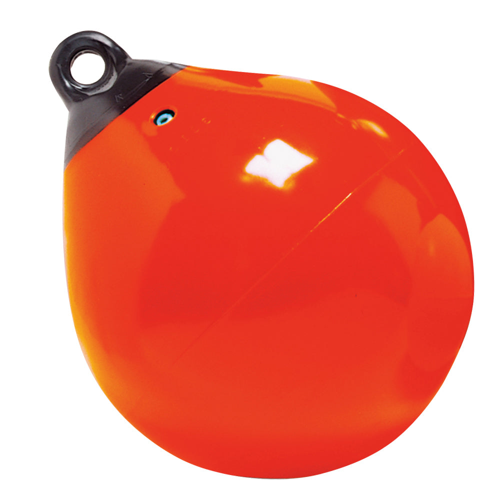 Taylor Made 12" Tuff End Inflatable Vinyl Buoy - Orange - Deckhand Marine Supply