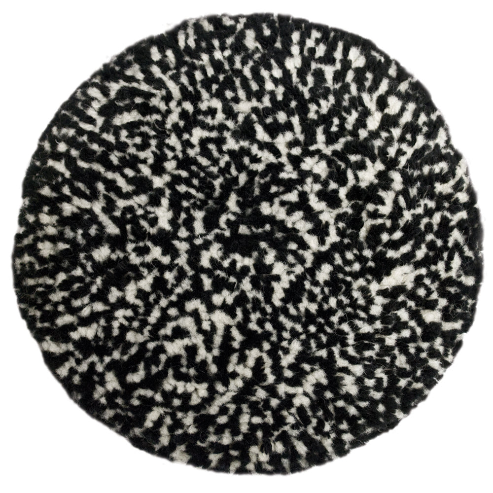 Presta Wool Compounding Pad - Black  White Heavy Cut - Deckhand Marine Supply
