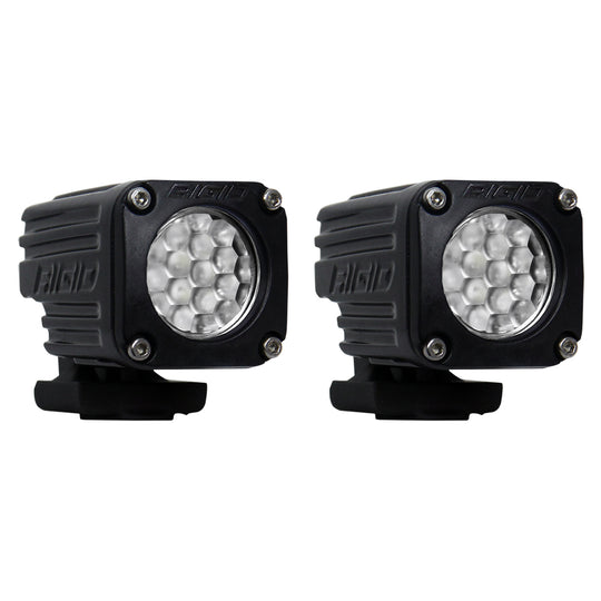 RIGID Industries Ignite Surface Mount Diffused - Pair - Black - Deckhand Marine Supply