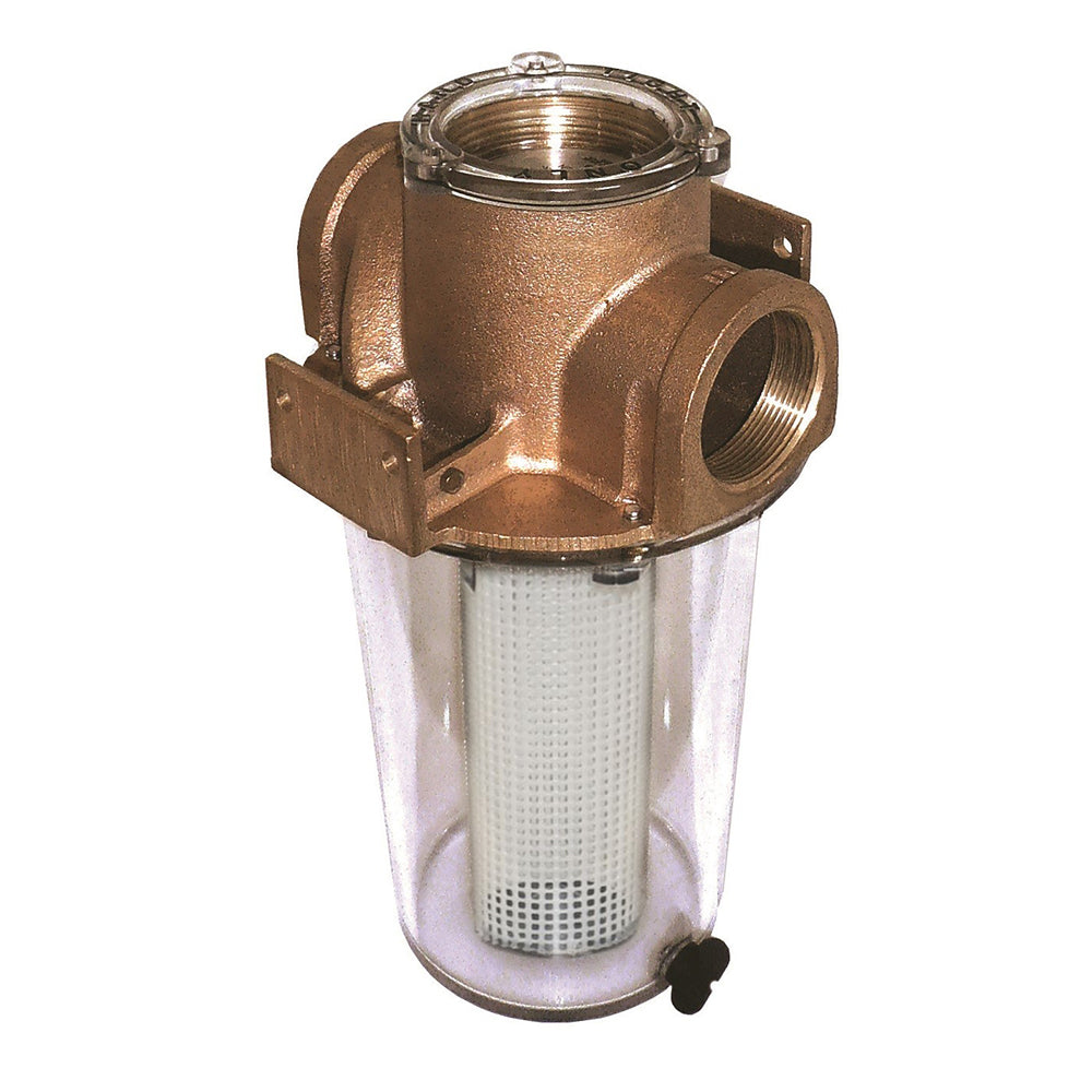 GROCO ARG-750 Series 3/4" Raw Water Strainer w/Non-Metallic Plastic Basket - Deckhand Marine Supply