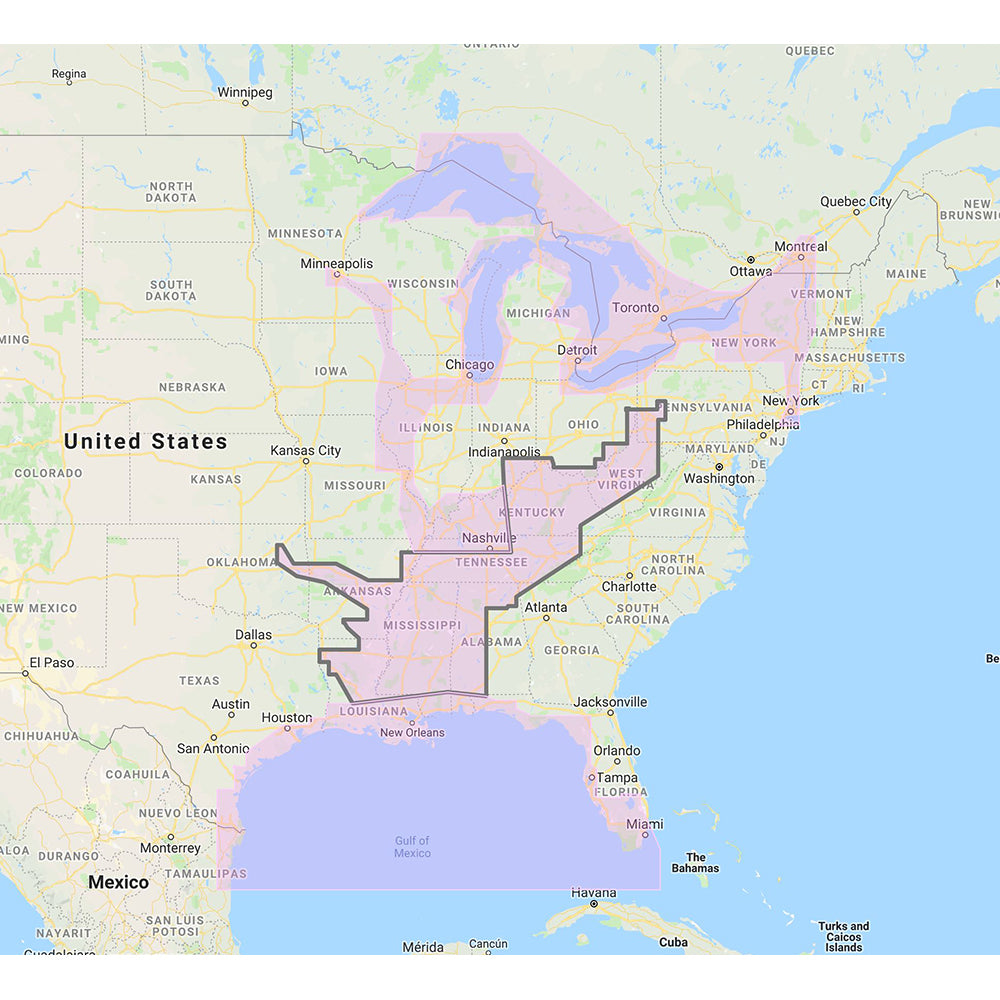 Furuno Gulf of Mexico, Great Lakes  Rivers - Vector Chart  Standard Resolution Satellite Photos f/Part of the Great Lakes - Unlock Code - Deckhand Marine Supply