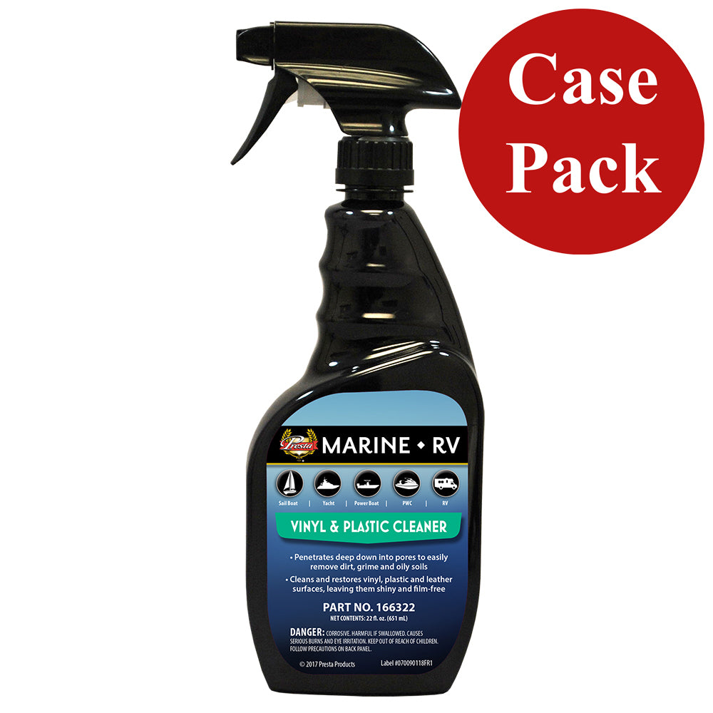 Presta Marine Vinyl  Plastic Cleaner - 22oz - *Case of 12* - Deckhand Marine Supply