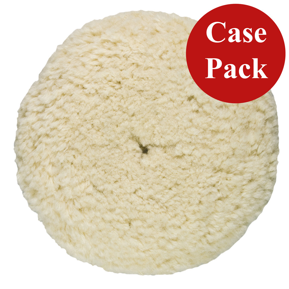 Presta Rotary Wool Buffing Pad - White Heavy Cut - *Case of 12* - Deckhand Marine Supply