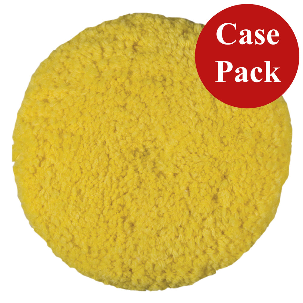 Presta Rotary Blended Wool Buffing Pad - Yellow Medium Cut - *Case of 12* - Deckhand Marine Supply