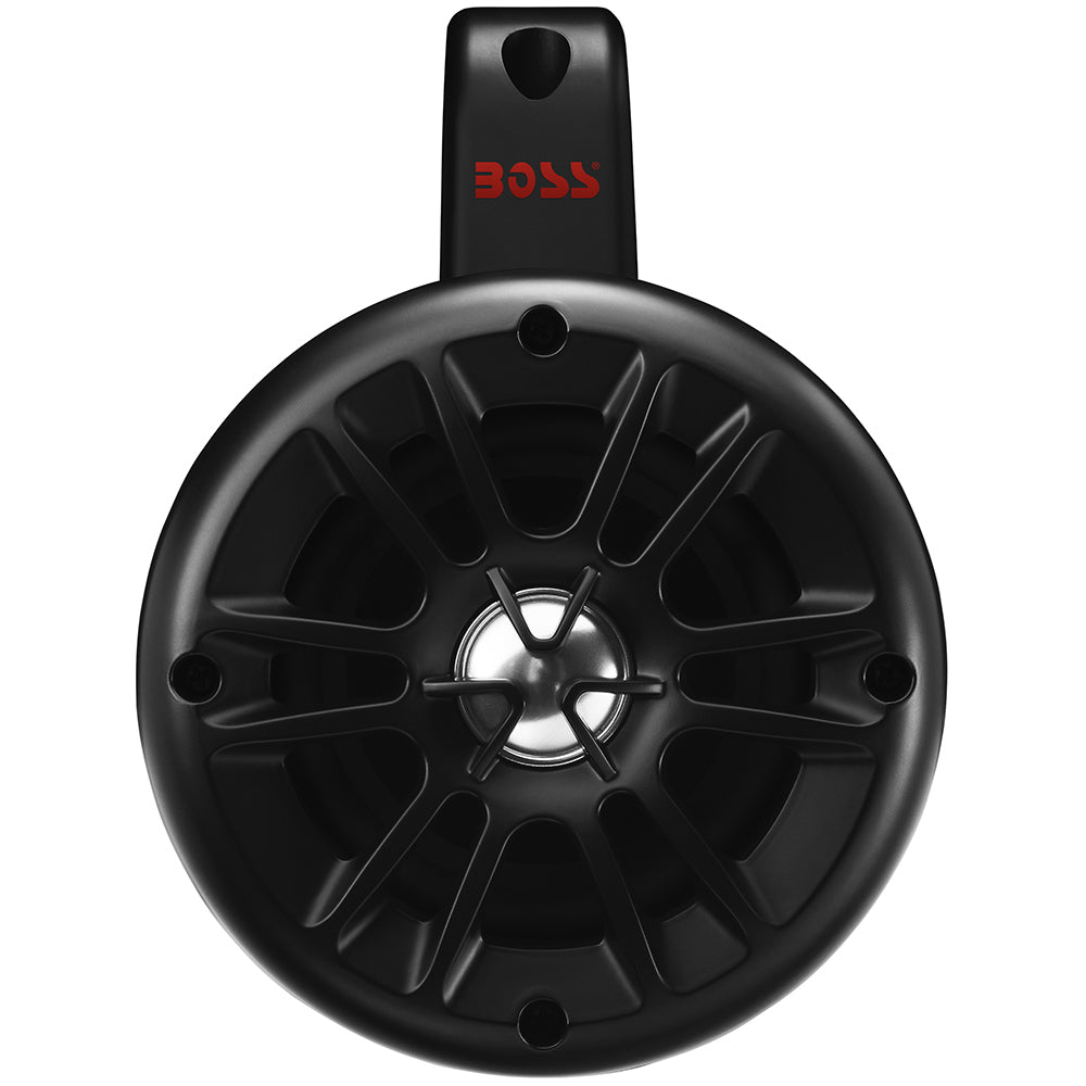 Boss Audio 4" BM40AMPBT Amplified Waketower Speakers - Matte Black - 500W - Deckhand Marine Supply