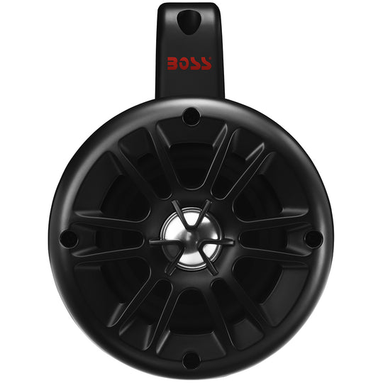 Boss Audio 4" BM40AMPBT Amplified Waketower Speakers - Matte Black - 500W - Deckhand Marine Supply