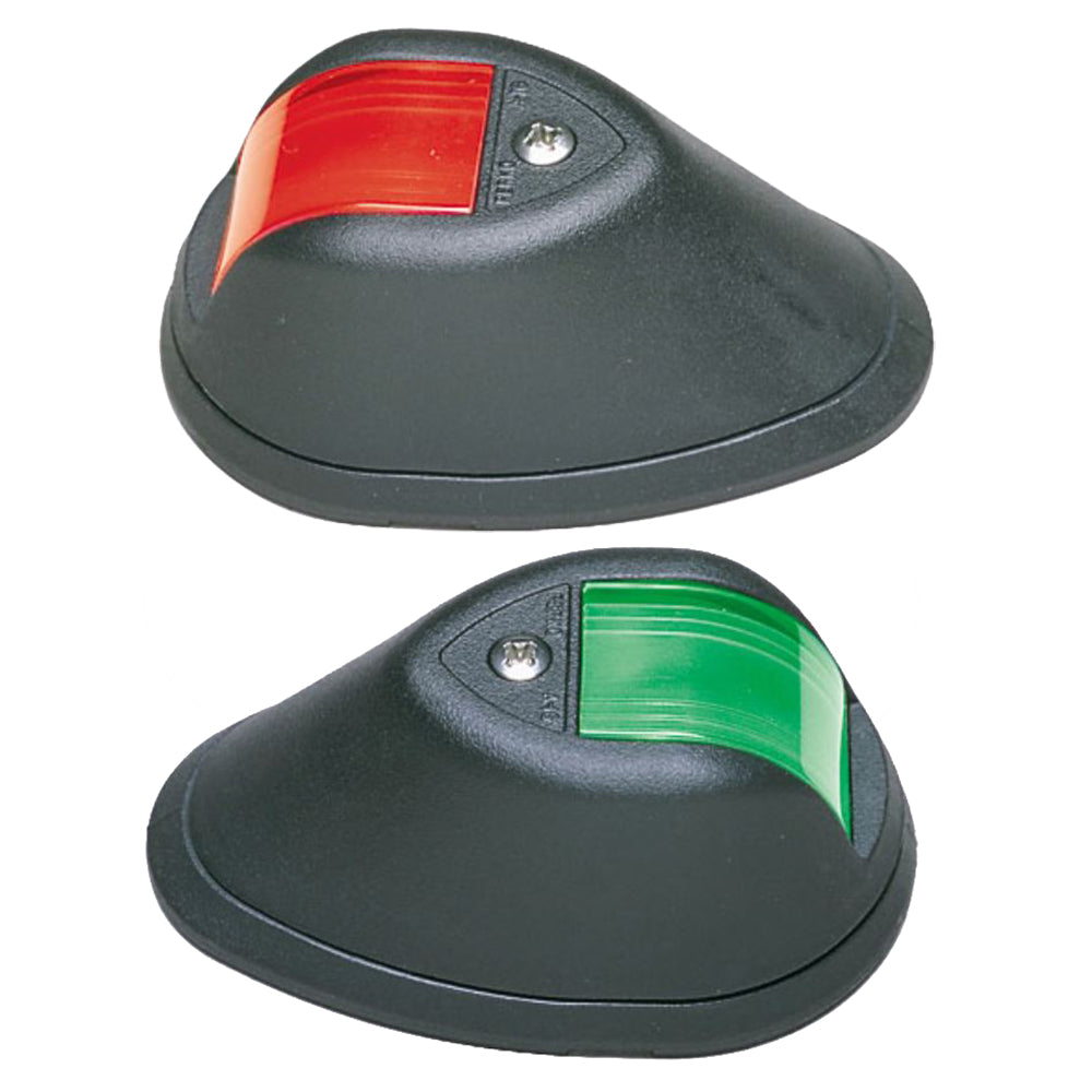 Perko Vertical Mount Side Lights - 12V - Black - Deckhand Marine Supply