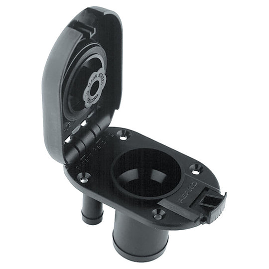Perko Combination Vented Gas Fill/Tank f/1-1/2" Hose - Straight Neck - Deckhand Marine Supply