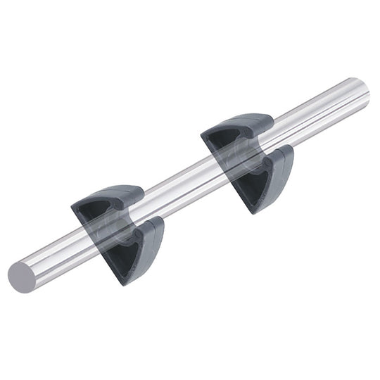 Perko Pole Storage Clips - Black - Pair - Deckhand Marine Supply