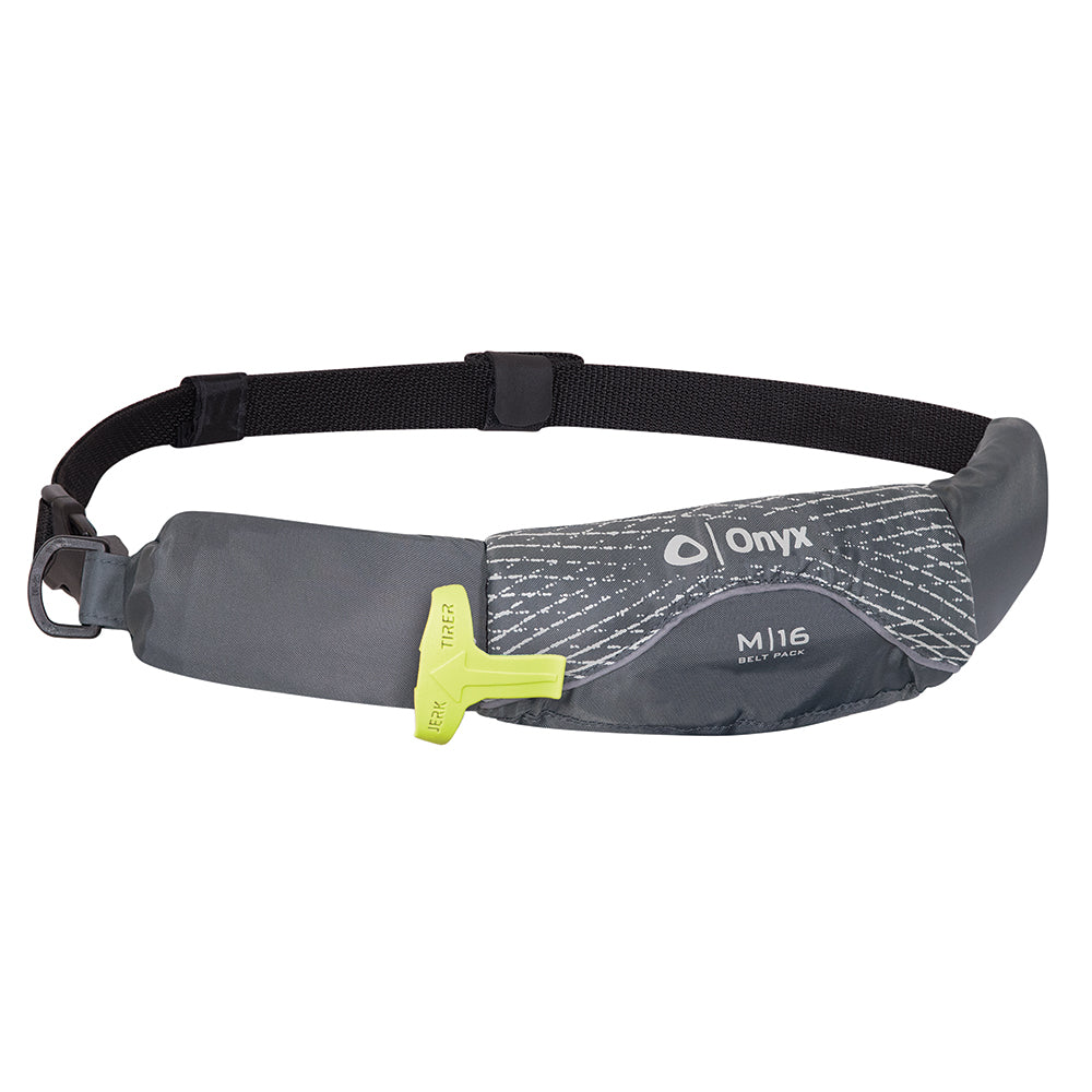 Onyx M-16 Manual Inflatable Belt Pack (PFD) - Grey - Deckhand Marine Supply