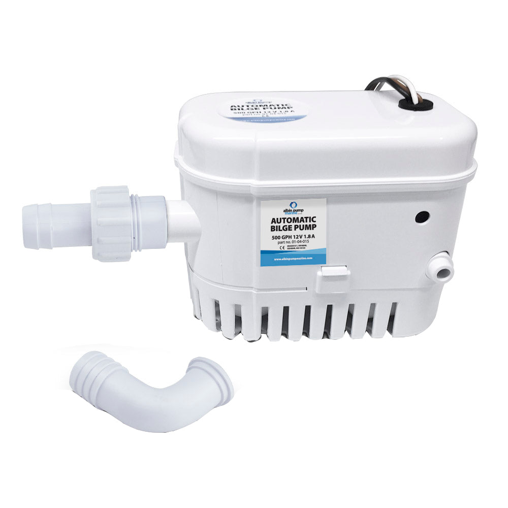 Albin Group Automatic Bilge Pump 500 GPH - 12V - Deckhand Marine Supply
