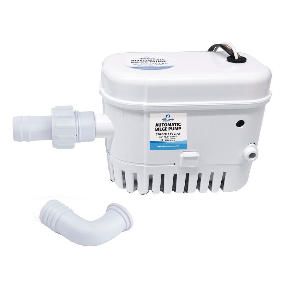 Albin Group Automatic Bilge Pump 750 GPH - 24V - Deckhand Marine Supply