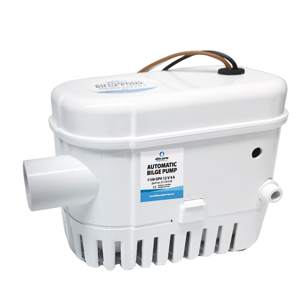 Albin Group Automatic Bilge Pump 1100 GPH - 12V - Deckhand Marine Supply