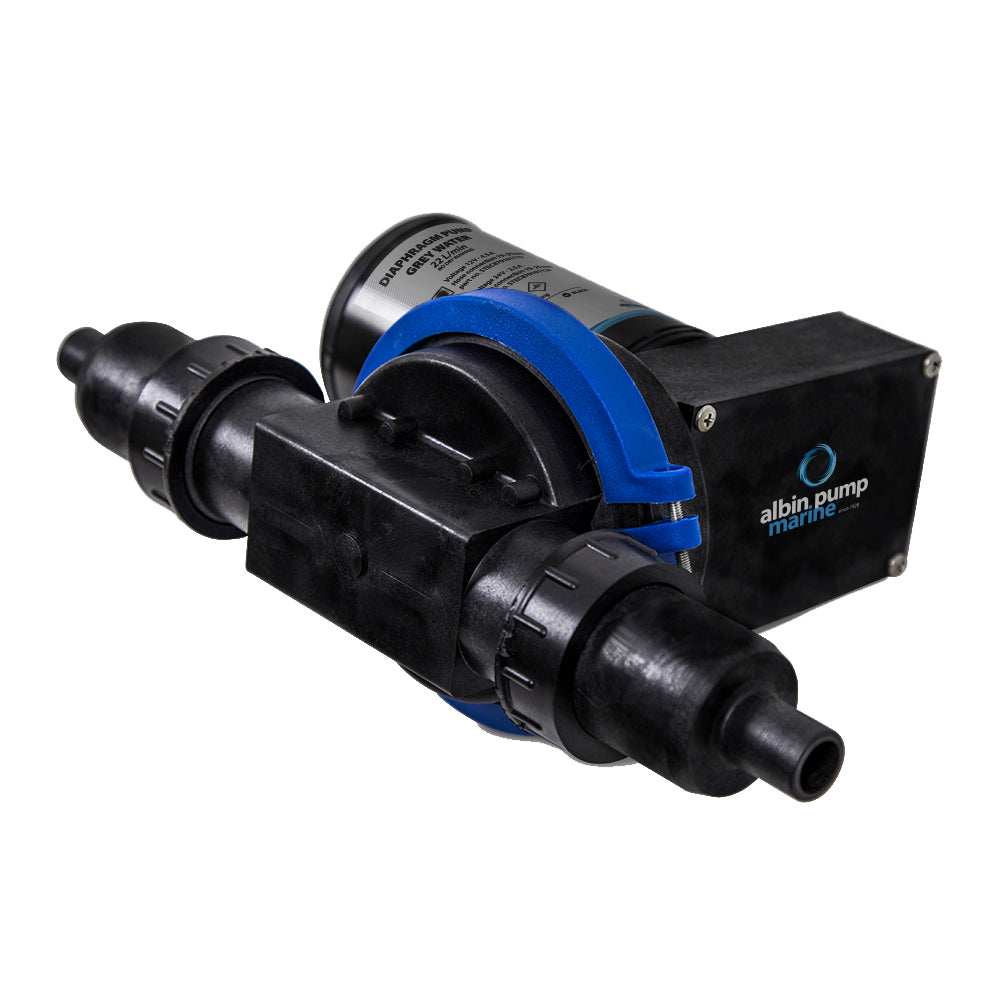 Albin Group Waste Water Diaphragm Pump 22L (5.8 GPM) - 12V - Deckhand Marine Supply