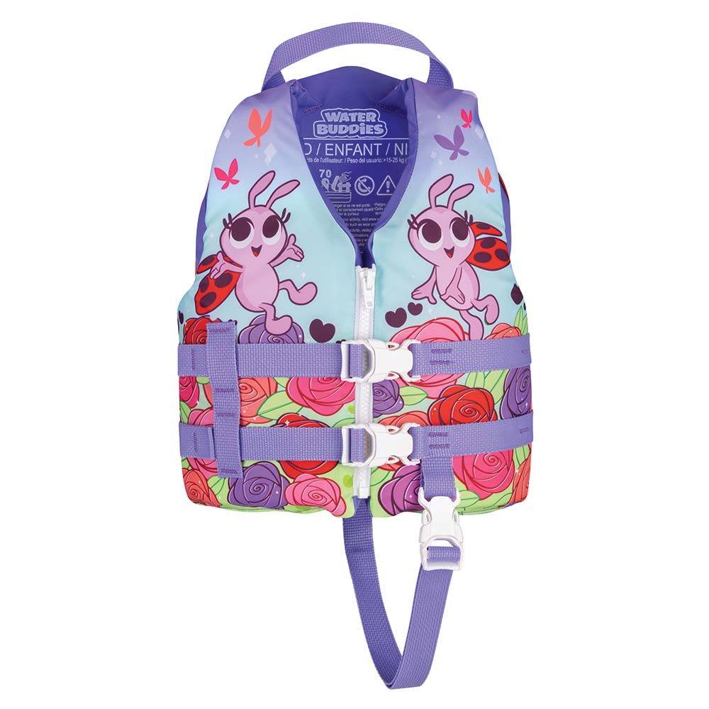 Full Throttle Water Buddies Life Vest - Child 30-50lbs - Ladybug - Deckhand Marine Supply