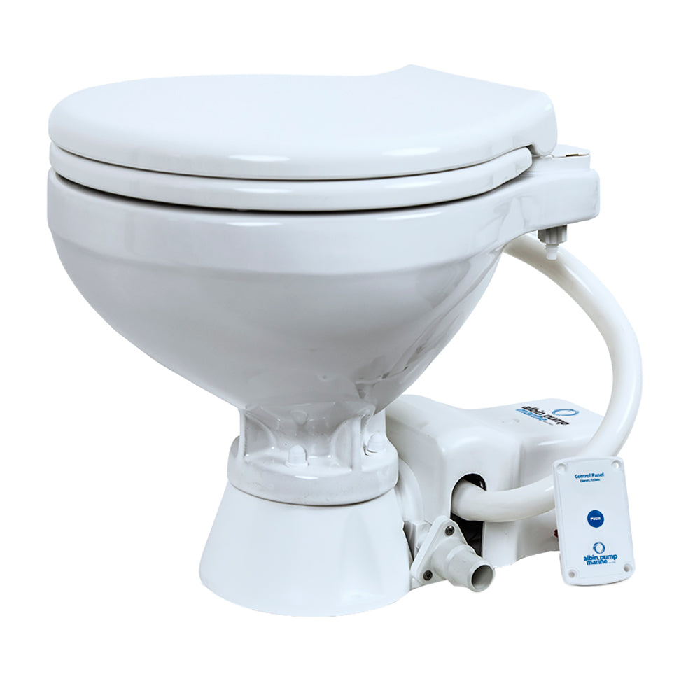 Albin Group Marine Toilet Standard Electric EVO Compact - 12V - Deckhand Marine Supply