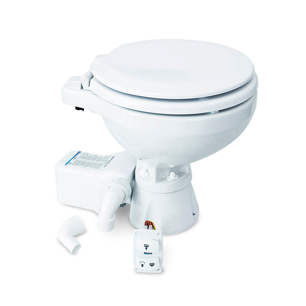 Albin Group Marine Toilet Silent Electric Compact - 12V - Deckhand Marine Supply