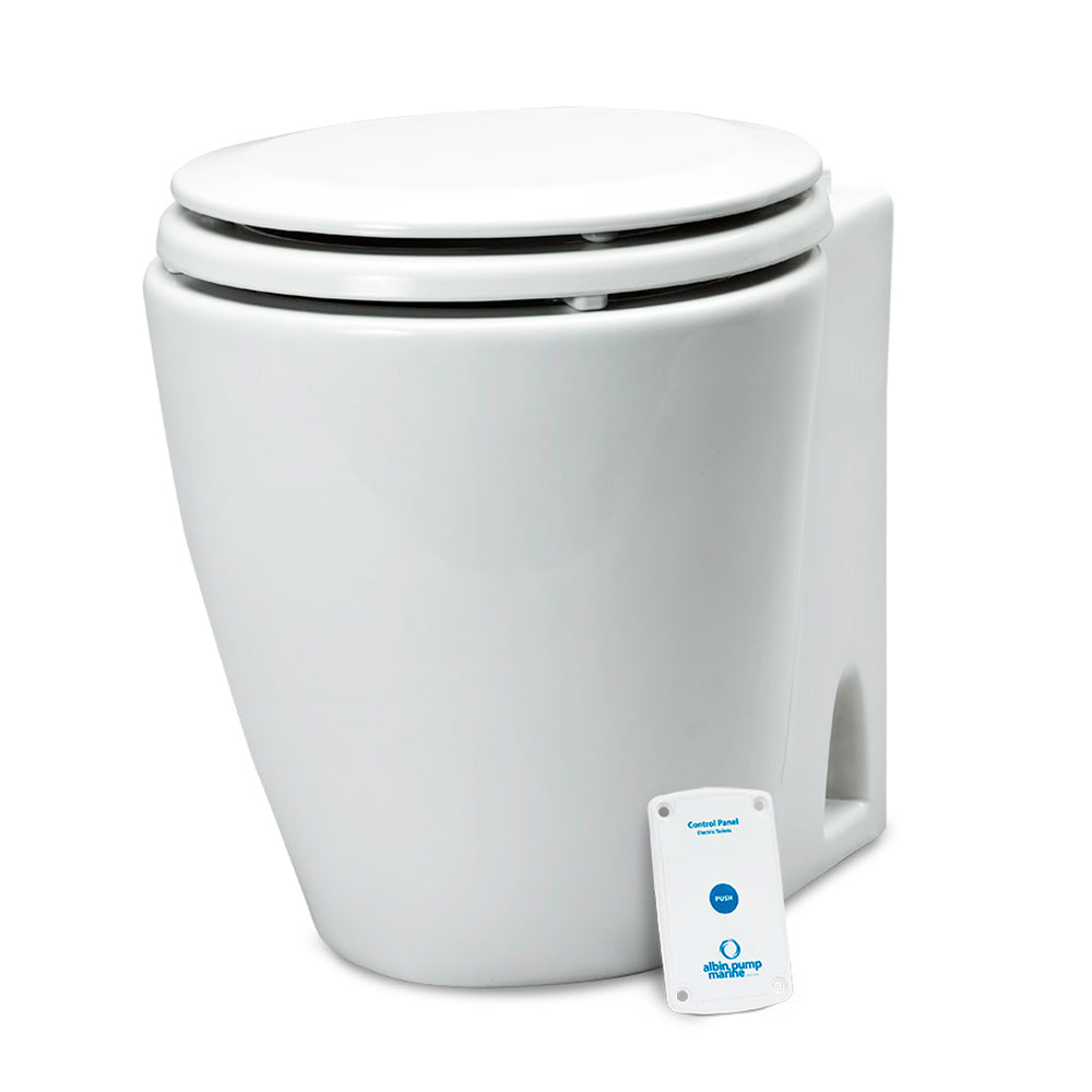 Albin Group Marine Design Marine Toilet Standard Electric - 12V - Deckhand Marine Supply