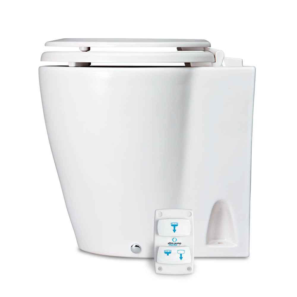 Albin Group Marine Design Marine Toilet Silent Electric - 12V - Deckhand Marine Supply