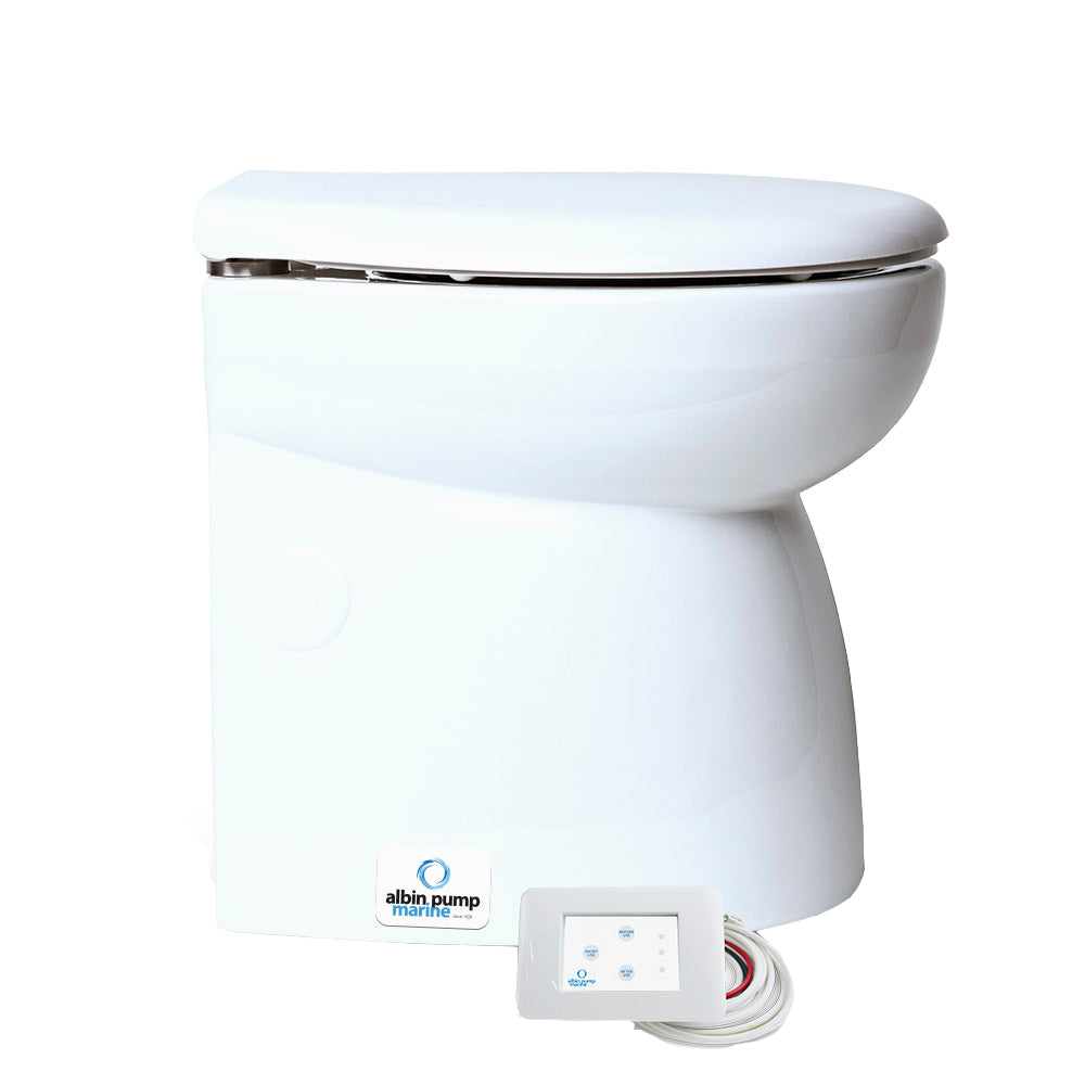 Albin Group Marine Toilet Silent Premium - 12V - Deckhand Marine Supply