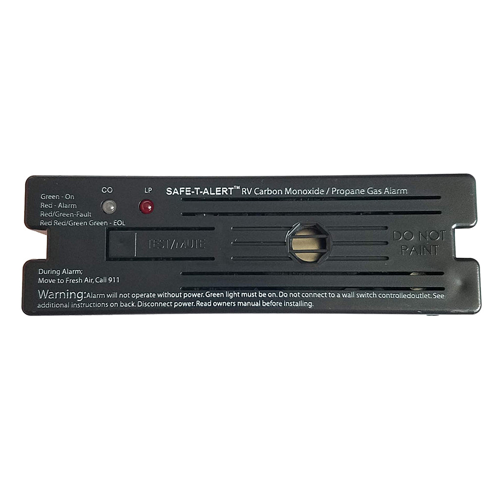 Safe-T-Alert Combo Carbon Monoxide Propane Alarm Surface Mount - Black - Deckhand Marine Supply