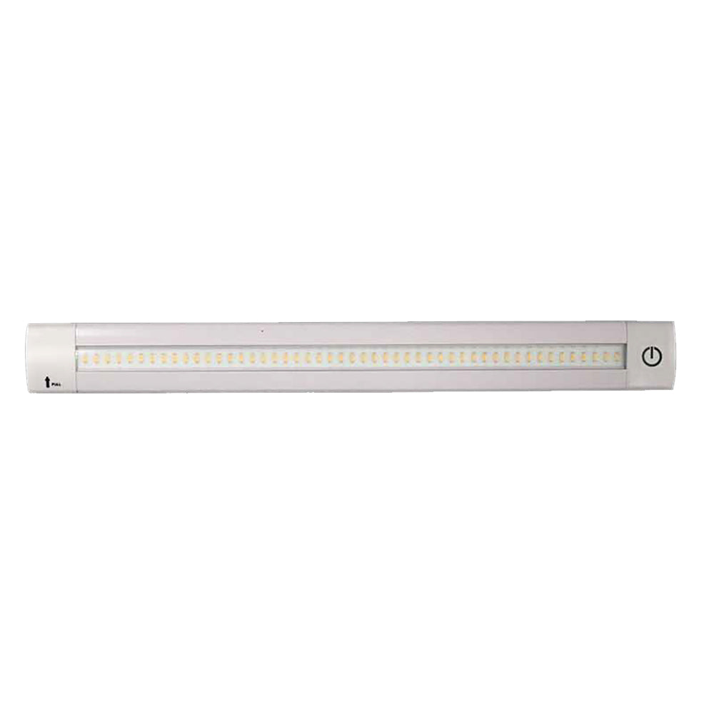 Lunasea Adjustable Linear LED Light w/Built-In Dimmer - 20" Warm White w/Switch - Deckhand Marine Supply