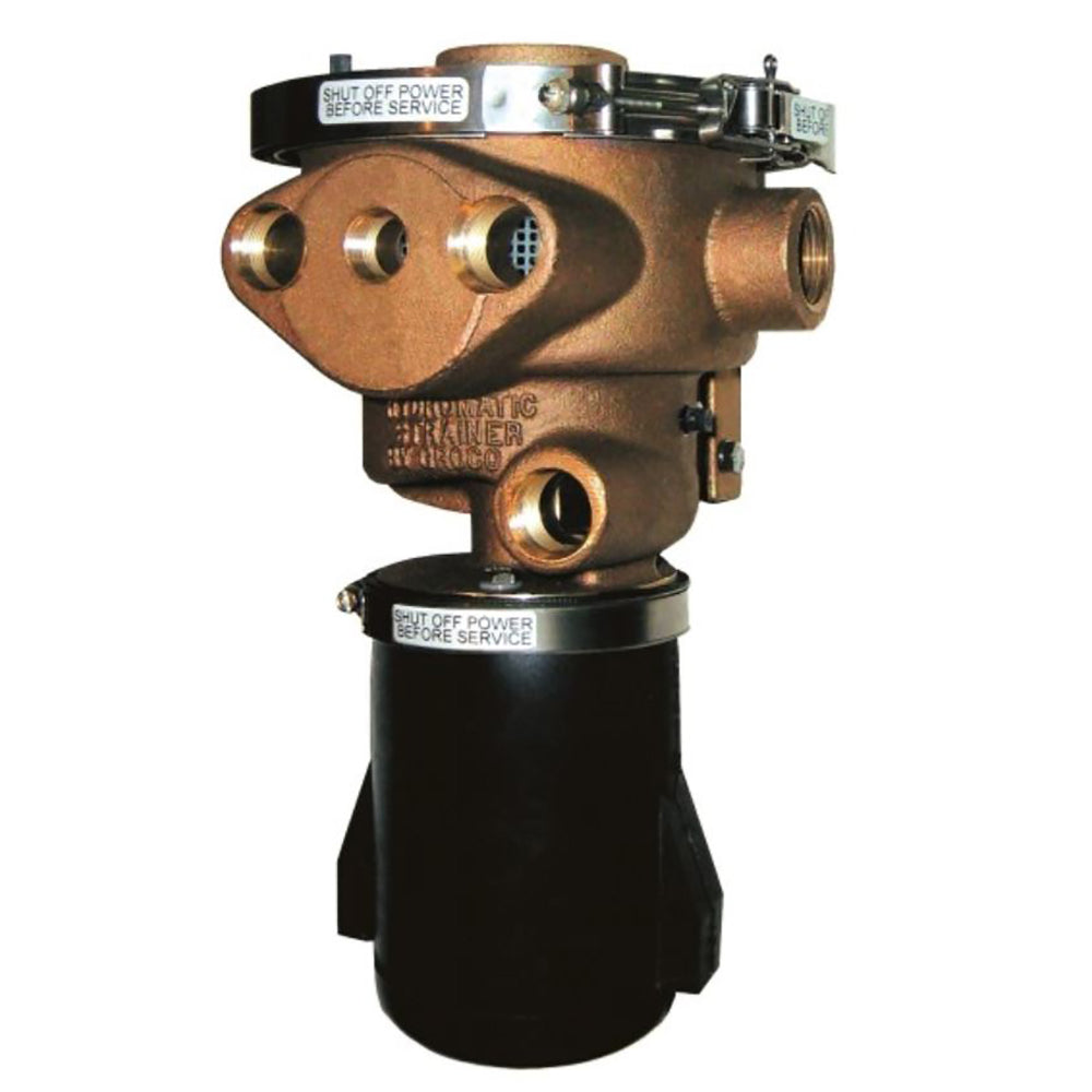 GROCO 1-1/2" Inlet Hydromatic Self-Cleaning Strainer - 12V - Deckhand Marine Supply