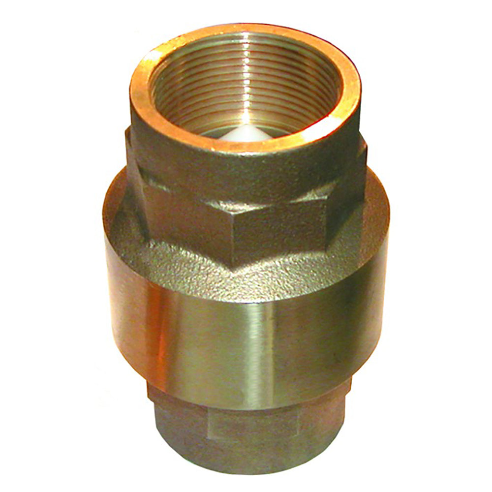 GROCO 1" Bronze In-Line Check Valve - Deckhand Marine Supply