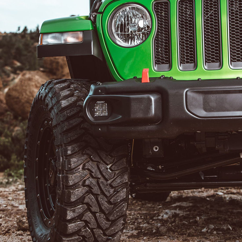 RIGID Industries 2018 Jeep Wrangler JL Fog Mount f/2 D-Series Lights - Deckhand Marine Supply