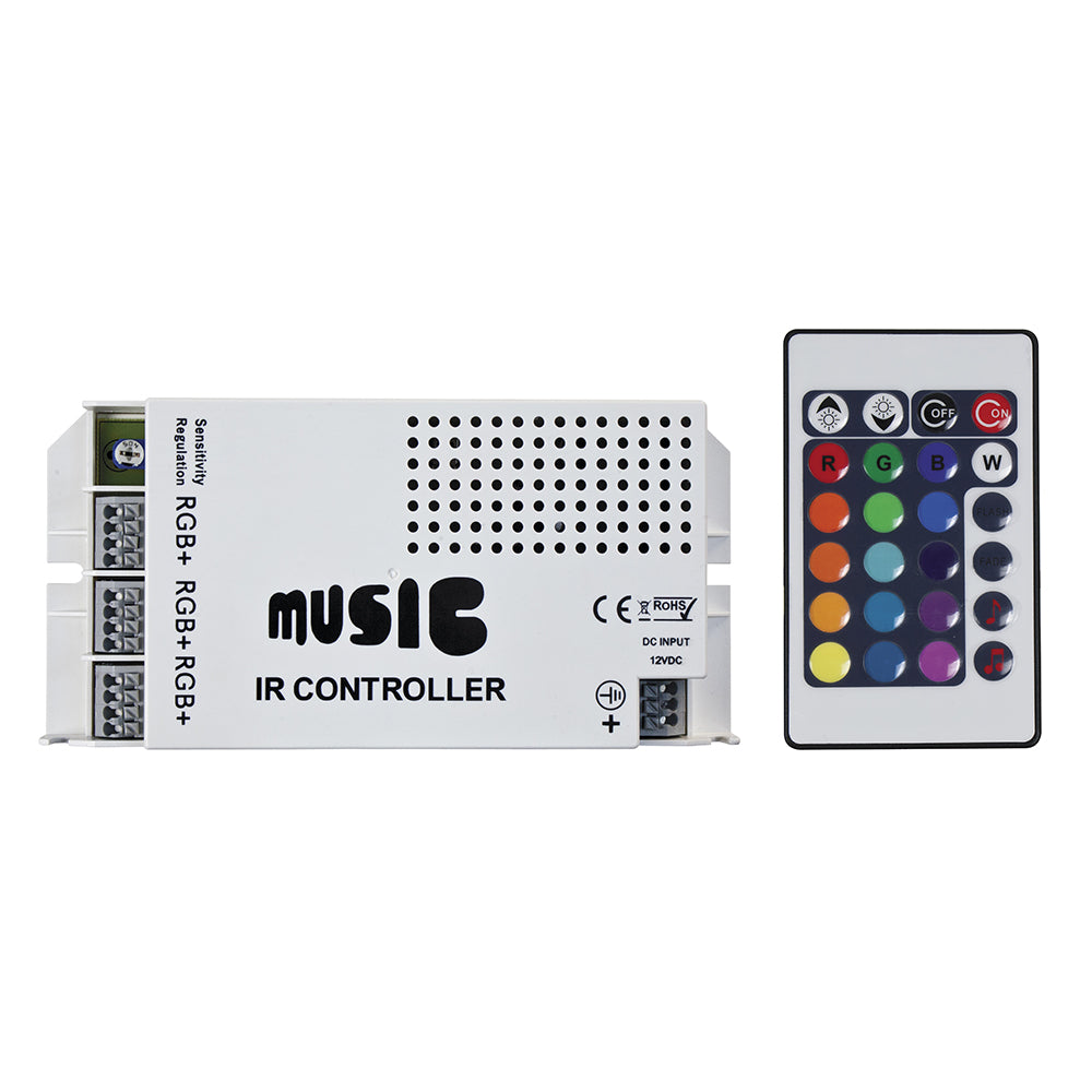 HEISE Sound Activated RGB Controller w/IR Remote - Deckhand Marine Supply