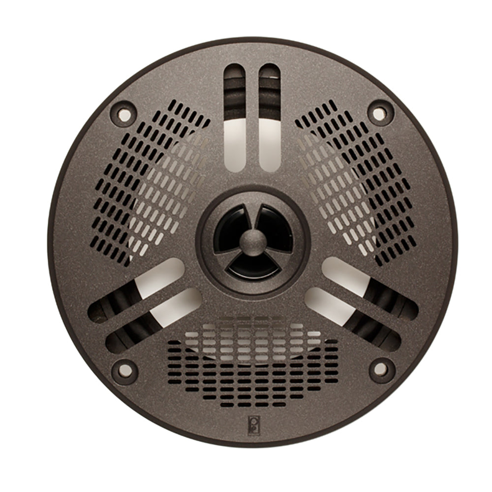 Poly-Planar MA-4052LG1 5" 60 Watt LED Self Draining Spa Speaker - Dark Grey - Deckhand Marine Supply