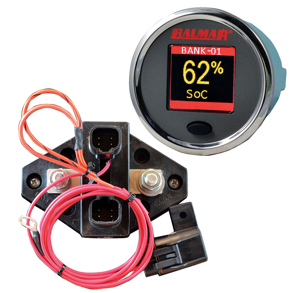 Balmar SG200 Battery Monitor Kit w/Display Shunt  10M Cable - 12-48 VDC - Deckhand Marine Supply