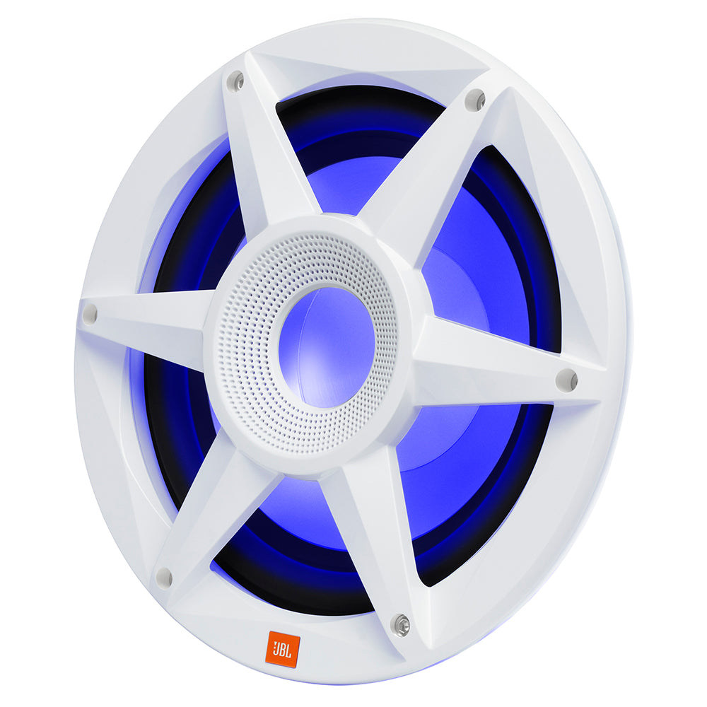 JBL 10" Marine RGB Passive Subwoofer - White Stadium Series - Deckhand Marine Supply