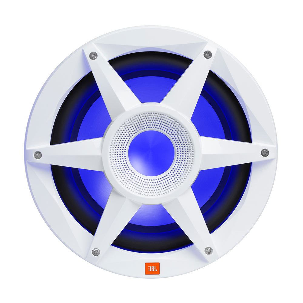 JBL 10" Marine RGB Passive Subwoofer - White Stadium Series - Deckhand Marine Supply