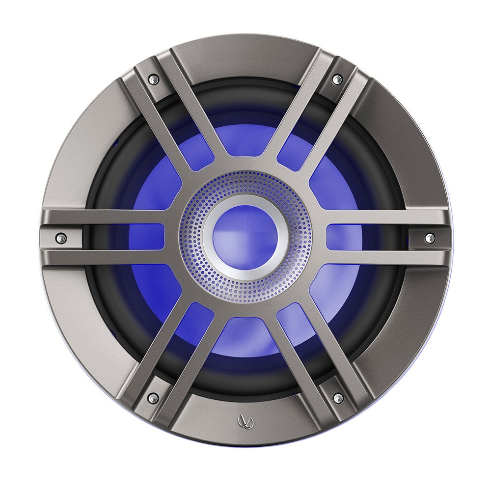 Infinity 10" Marine RGB Kappa Series Speakers - Titanium/Gunmetal - Deckhand Marine Supply