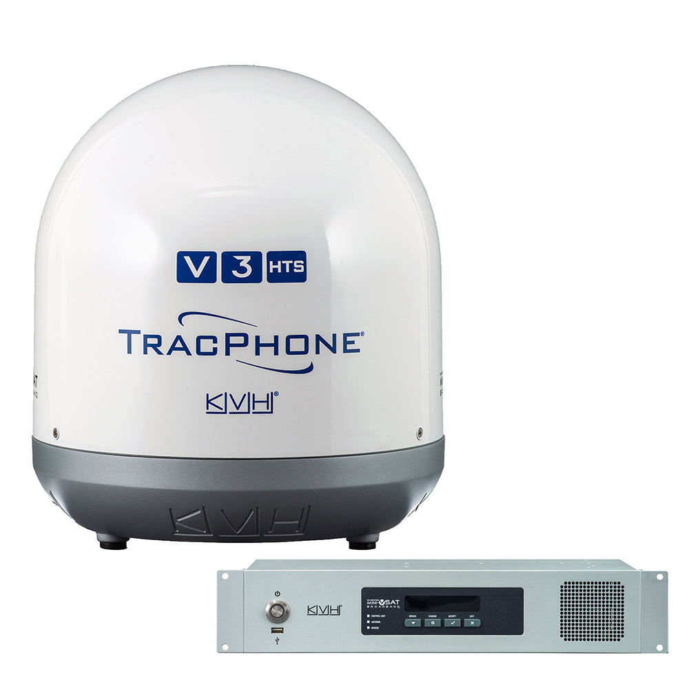 KVH TracPhone V3-HTS Ku-Band 14.5" mini-VSAT - Deckhand Marine Supply