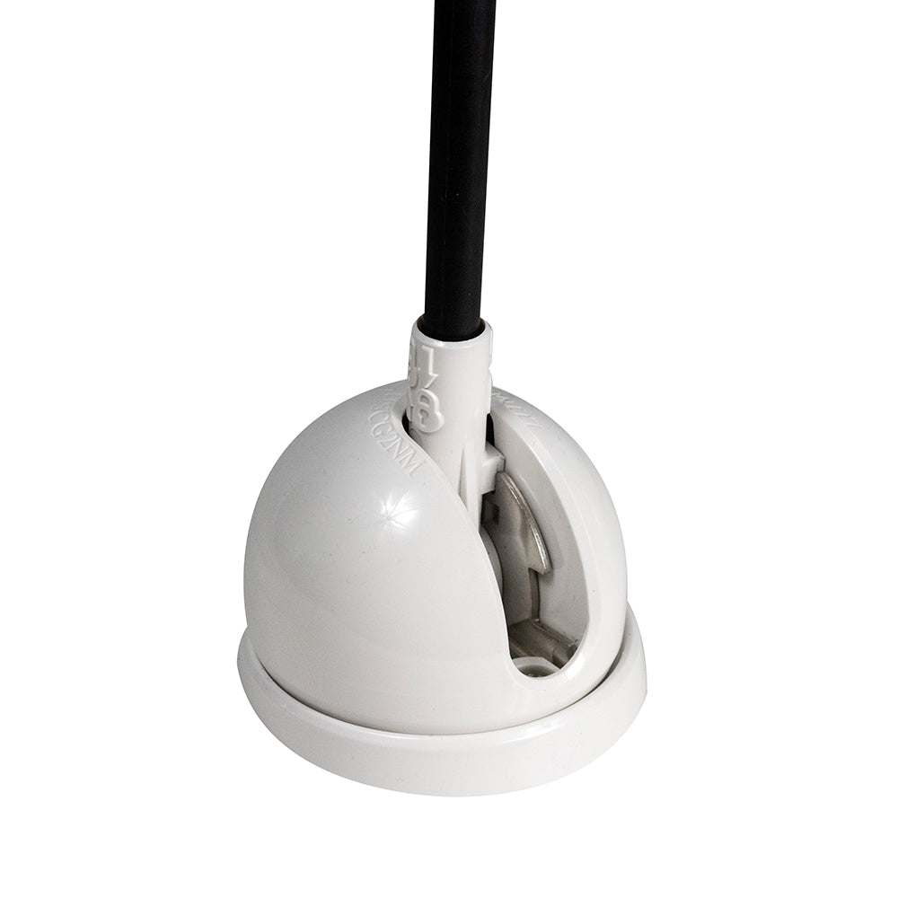 Lumitec Contour Anchor Light - 39" - Black Shaft White Base - Deckhand Marine Supply