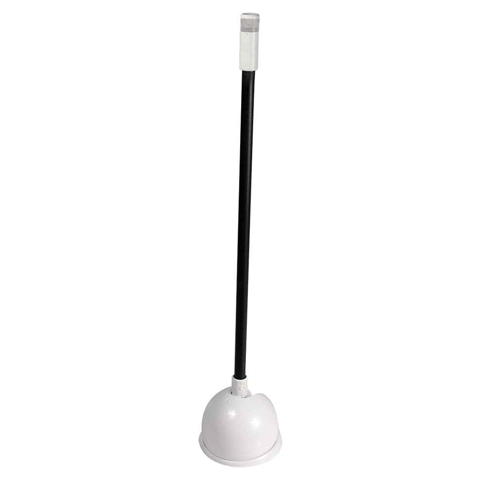 Lumitec Contour Anchor Light - 12" - Black Shaft White Base - Deckhand Marine Supply