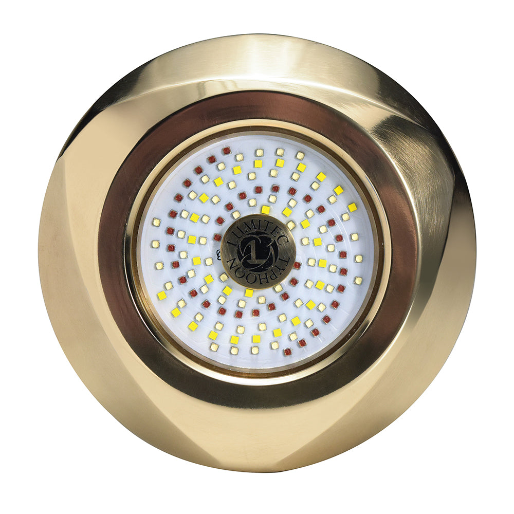 Lumitec SeaBlaze Typhoon Underwater Bronze Thru-Hull LED Light - RGBW Spectrum - Deckhand Marine Supply