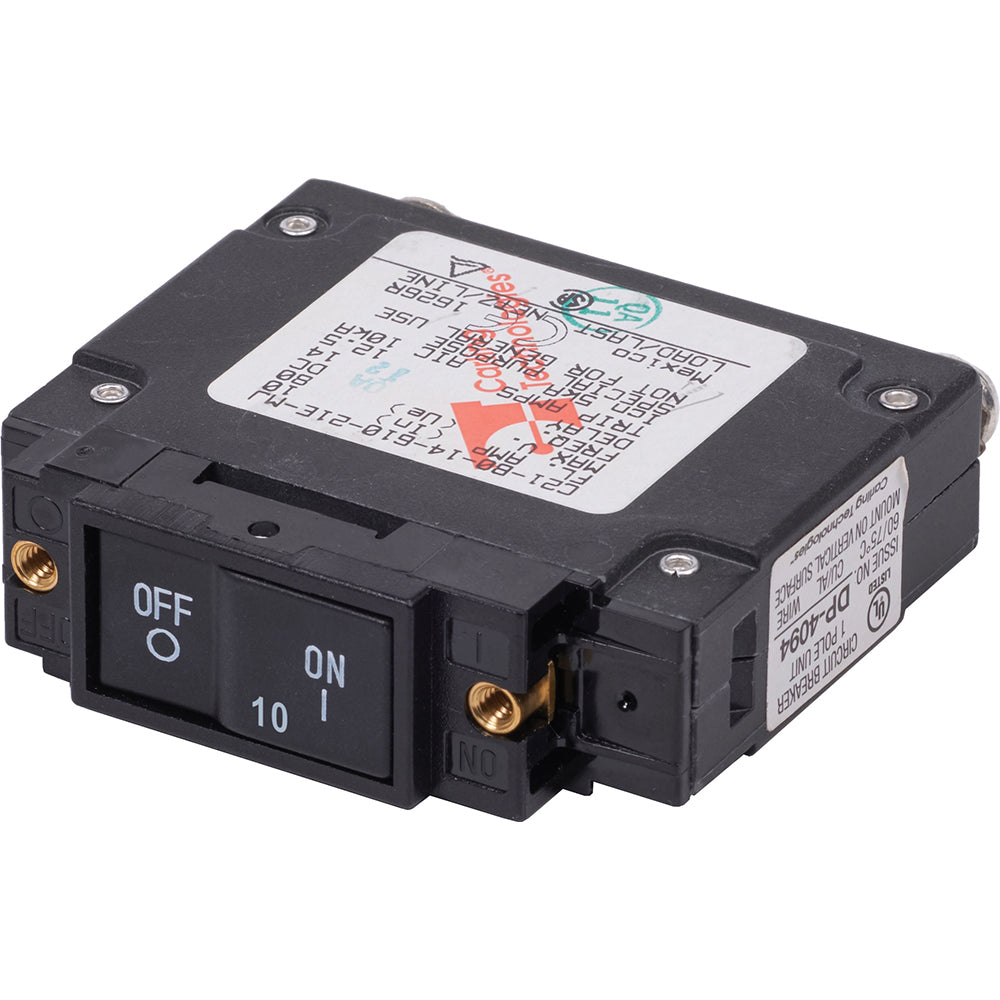 Blue Sea 7441 UL-489 Circuit Breaker - 10A Flat Rocker - Deckhand Marine Supply