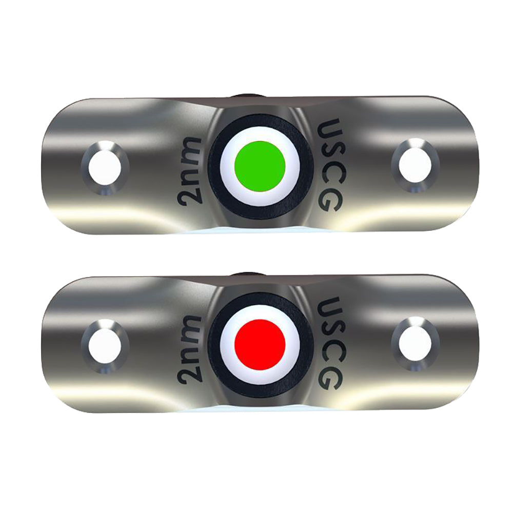 TACO Rub Rail Mounted LED Navigation Light Set - 2-1/2" - Deckhand Marine Supply