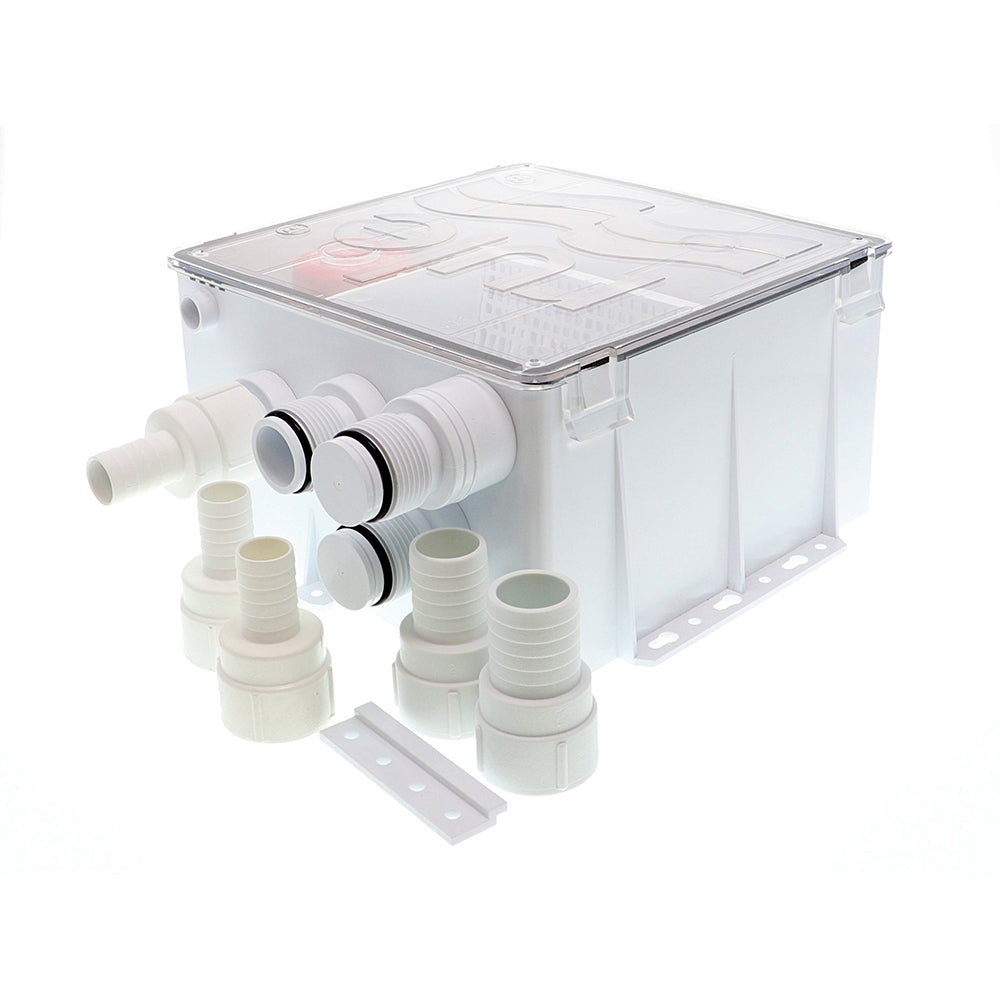Rule Shower Drain Box w/800 GPH Pump - 12V - Deckhand Marine Supply